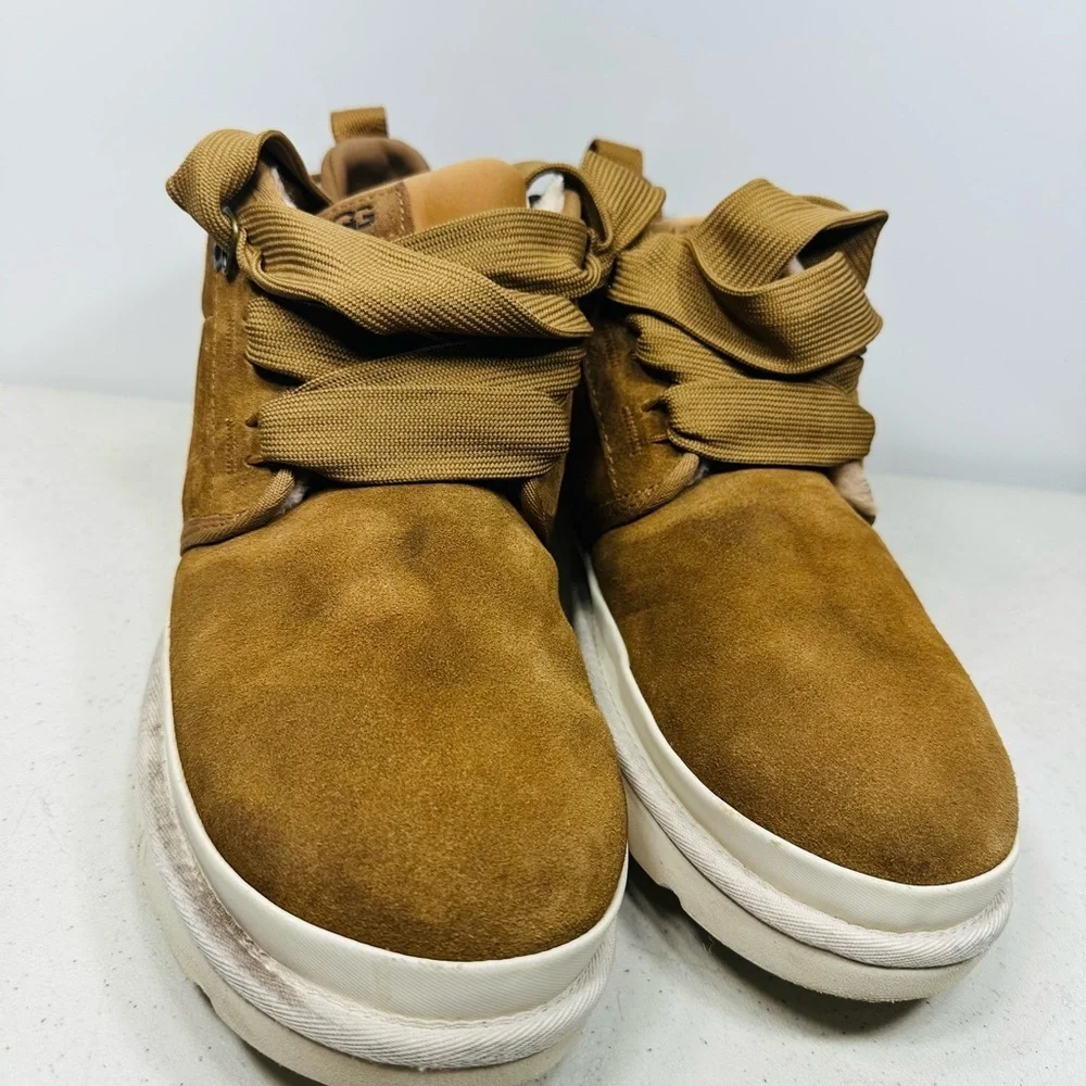 UGG NEUMEL FT CHESTNUT SUEDE FUR SUEDE CHUKKA ANKLE BOOTS SHOES SIZE 13 MEN